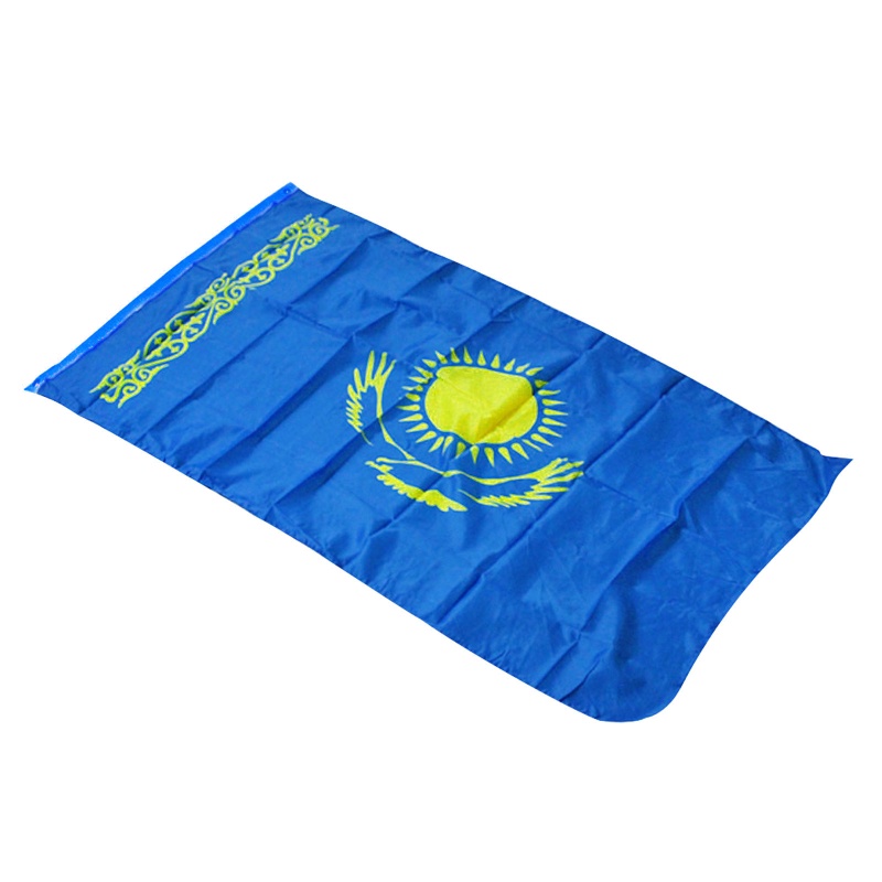 Lá Cờ Kazakhstan Chất Liệu Polyester Dùng Để Trang Trí Tiệc
