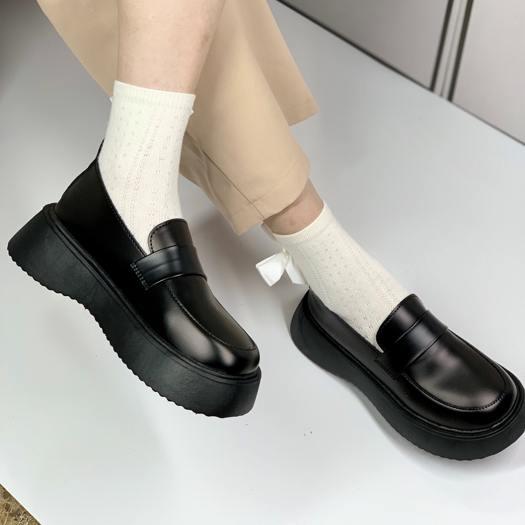GIÀY ULZZANG NỮ ĐẾ BẰNG PHONG CÁCH TIỂU THƯ LOLITA ĐỘC QUYỀN LOVESHOES MÃ 131