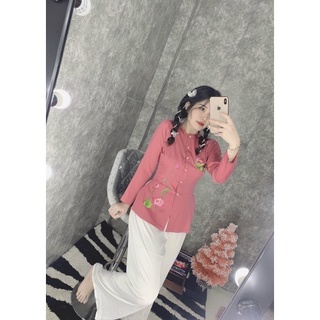 ĐỒ LAM ĐI CHÙA # BÀ BA LỤA THÊU HOA