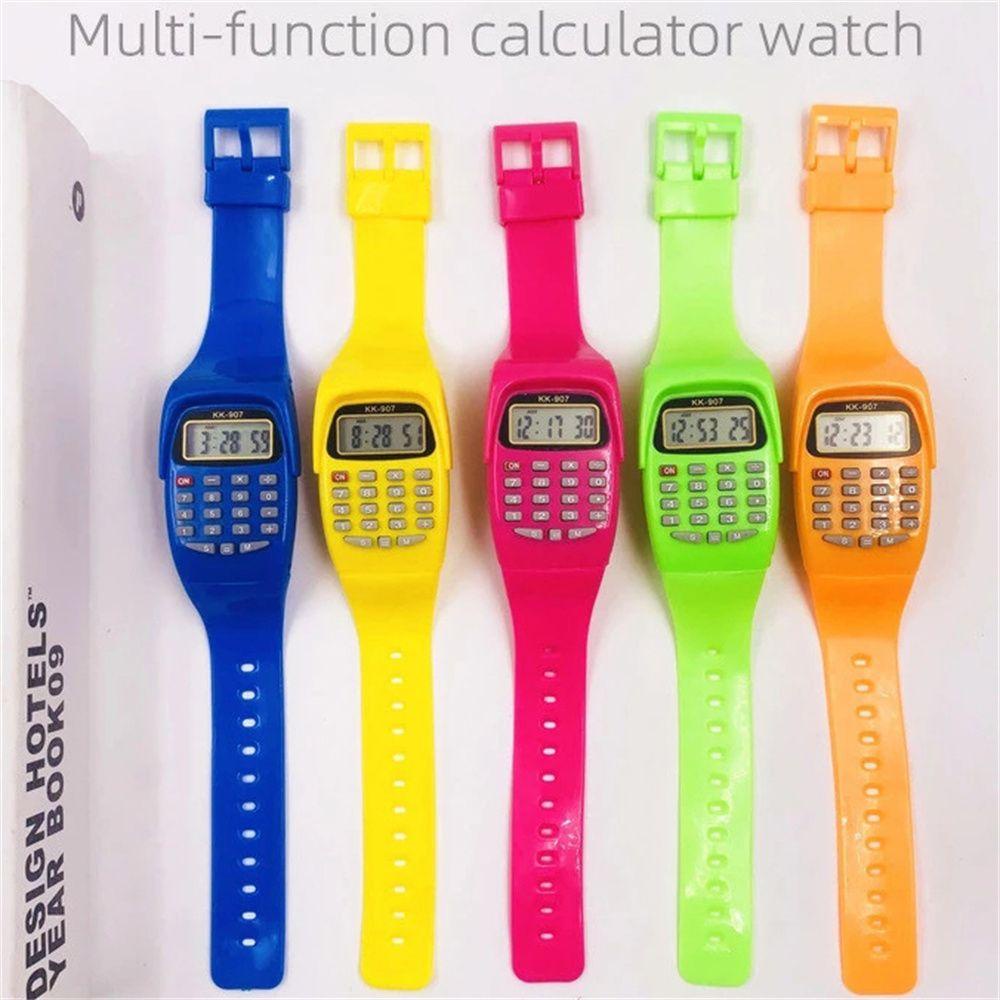 PEWANY Đồng Hồ Điện Tử Màn Hình LCD Dây Silicone Cho Bé