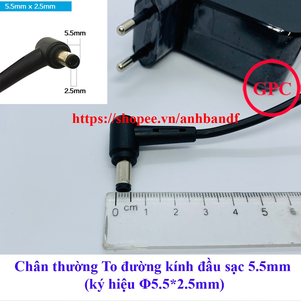 ⚡[Chân To] SẠC LAPTOP ASUS 19V 2.37A /3.42A Chân To 5.5*2.5mm cho Asus X451 X454L F451 F454 X551 X552 X554