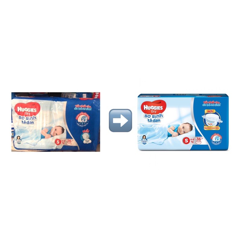 Tả dán Huggies S56 ( Mẫu Mới )