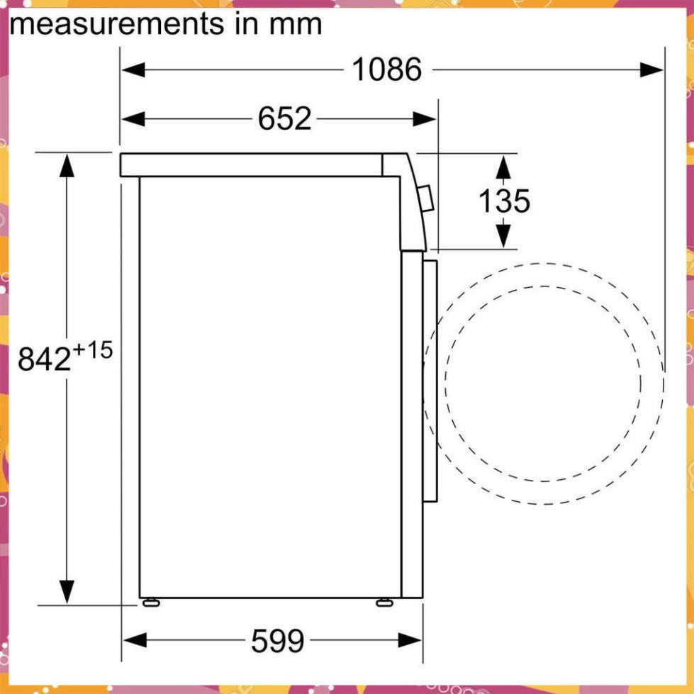 Máy sấy quần áo Bosch WTW876H8SG - SERI 6 TGB Cam Kết Chính Hãng ( BH 3 NĂM )