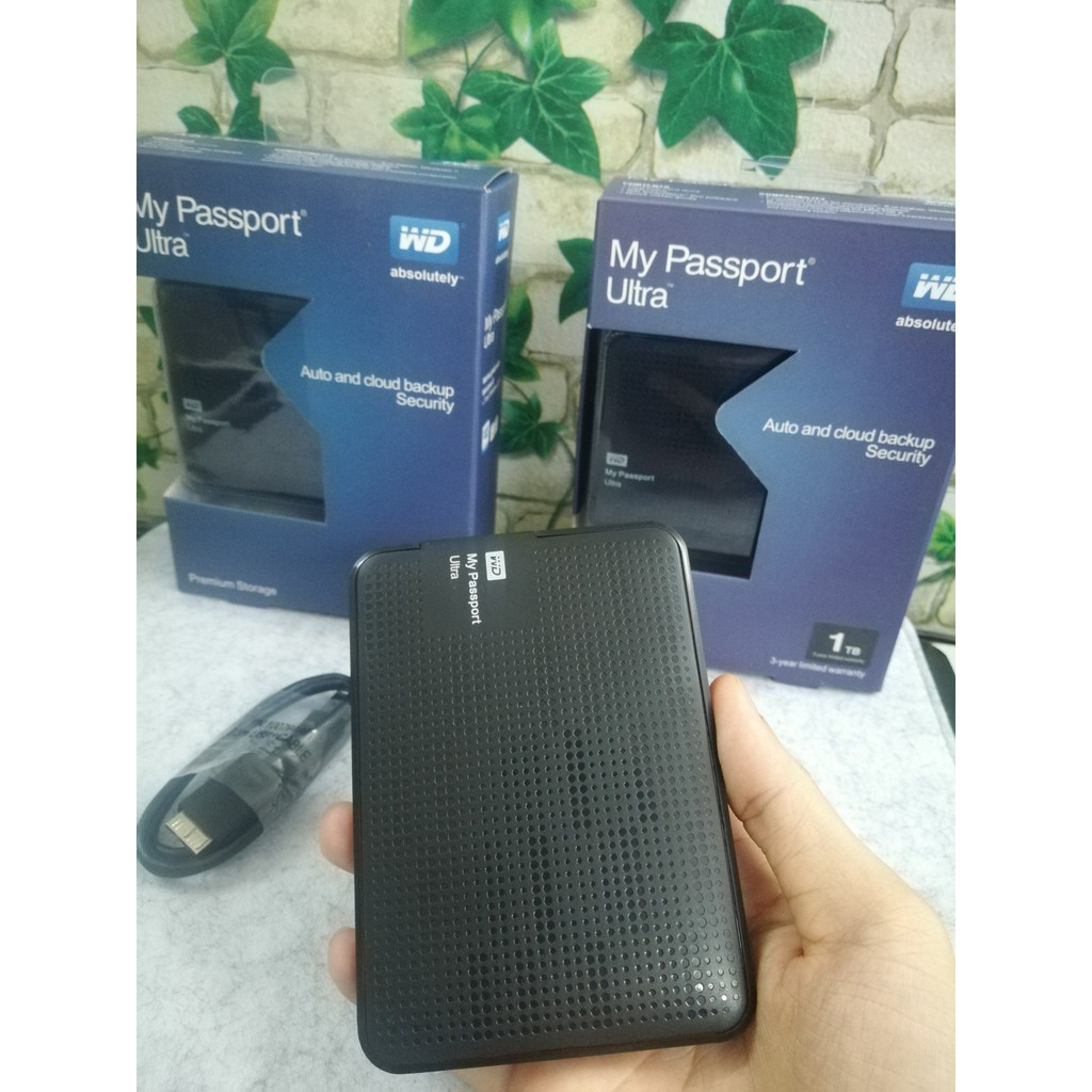 Ổ cứng di động 500Gb đến 1TB WD My Passport Ultra Usb 3.0 tặng kèm túi chống sốc