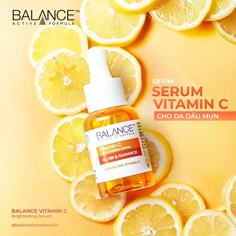 Serum Dưỡng Trắng Da, Mờ Thâm Balance Active Formula Vitamin C Brightening