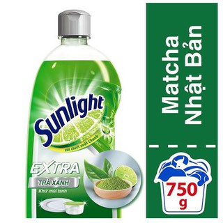 Nước rửa chén Sunlight Trà Nhật chai 750g