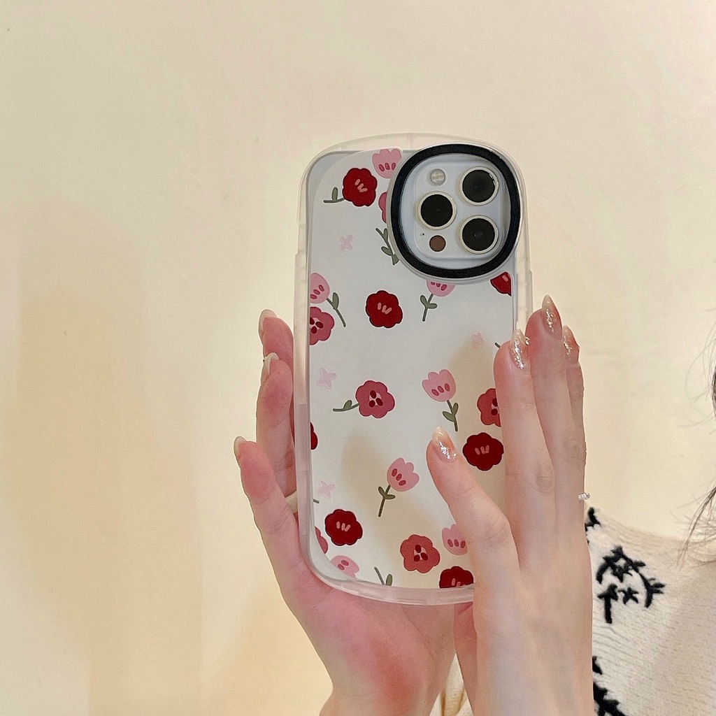 Flower small fresh flowers cute cartoon TPU iphone 13 12 11 pro max x xr xsmax 7 8 Plus SE3 2022 Soft case protection cover casing