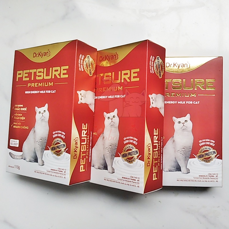 [TĂNG CANXI] Sữa Cao Năng Lượng Mèo PETSURE 110g Dr.Kyan Dành Cho Mèo Đang Lớn Hoặc Loãng Xương
