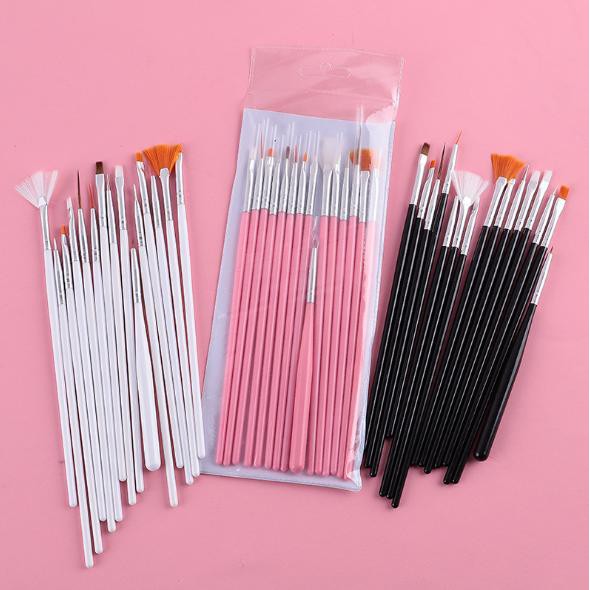 Bộ 15 cây cọ cây vẽ móng nghệ thuật, vẽ trang trí móng tay, làm nail chuyên nghiệp