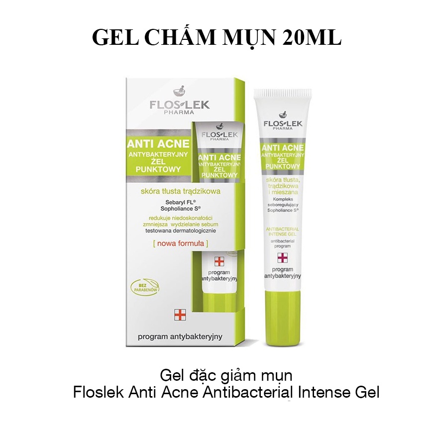 Bộ sản phẩm FLOSLEK ANTI ACNE Chăm sóc toàn diện da mụn