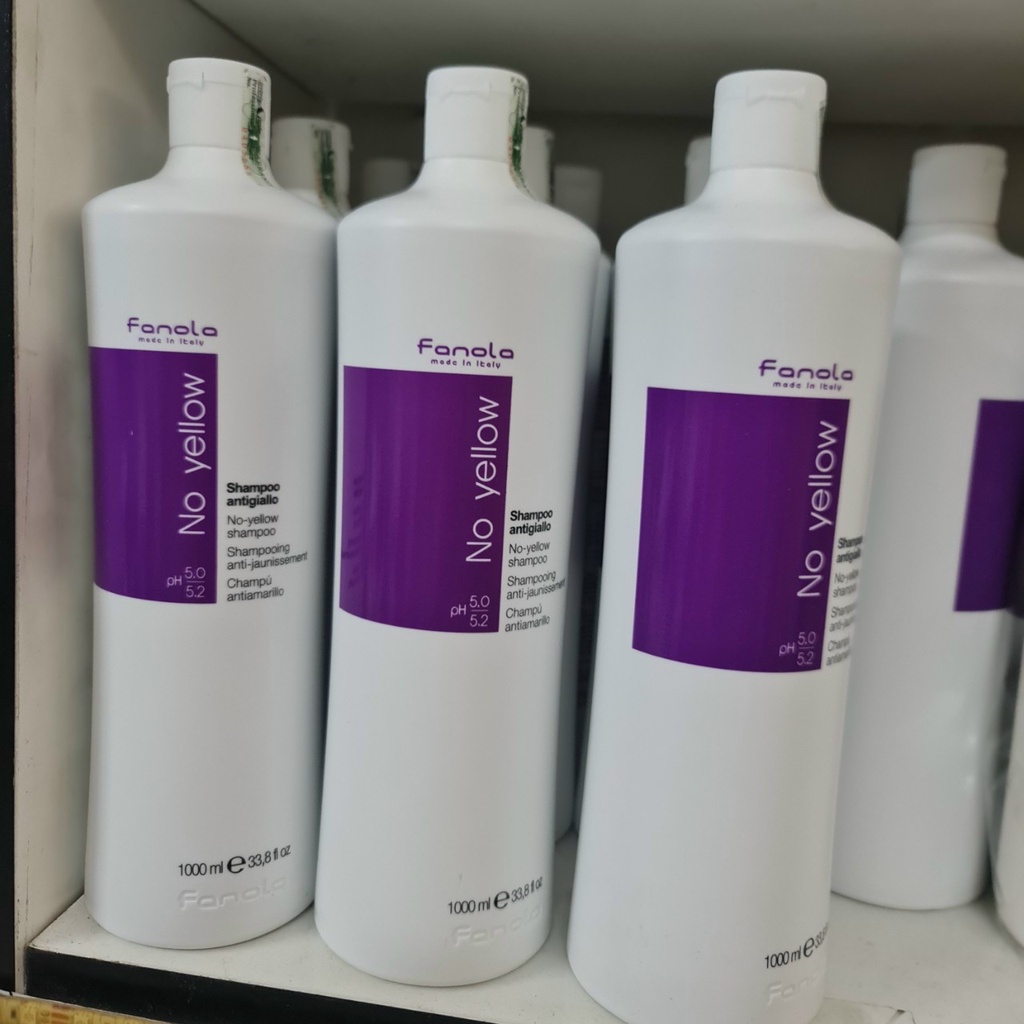 DẦU GỘI TÍM KHỬ VÀNG FANOLA NOYELLOW ITALY 1000ML CHÍNH HÃNG