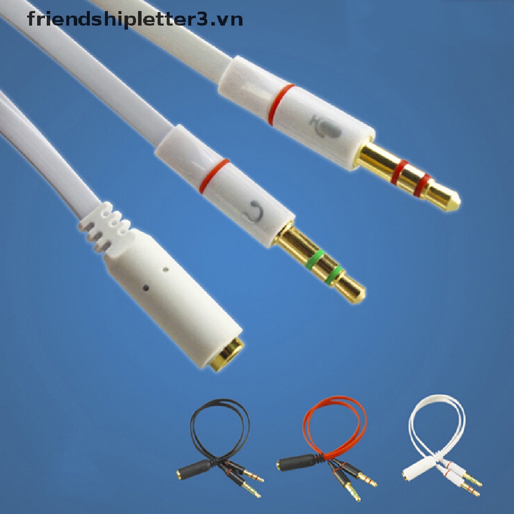 Cáp Chia Chữ Y Từ 1 Cổng Sang 2 Jack 3.5mm