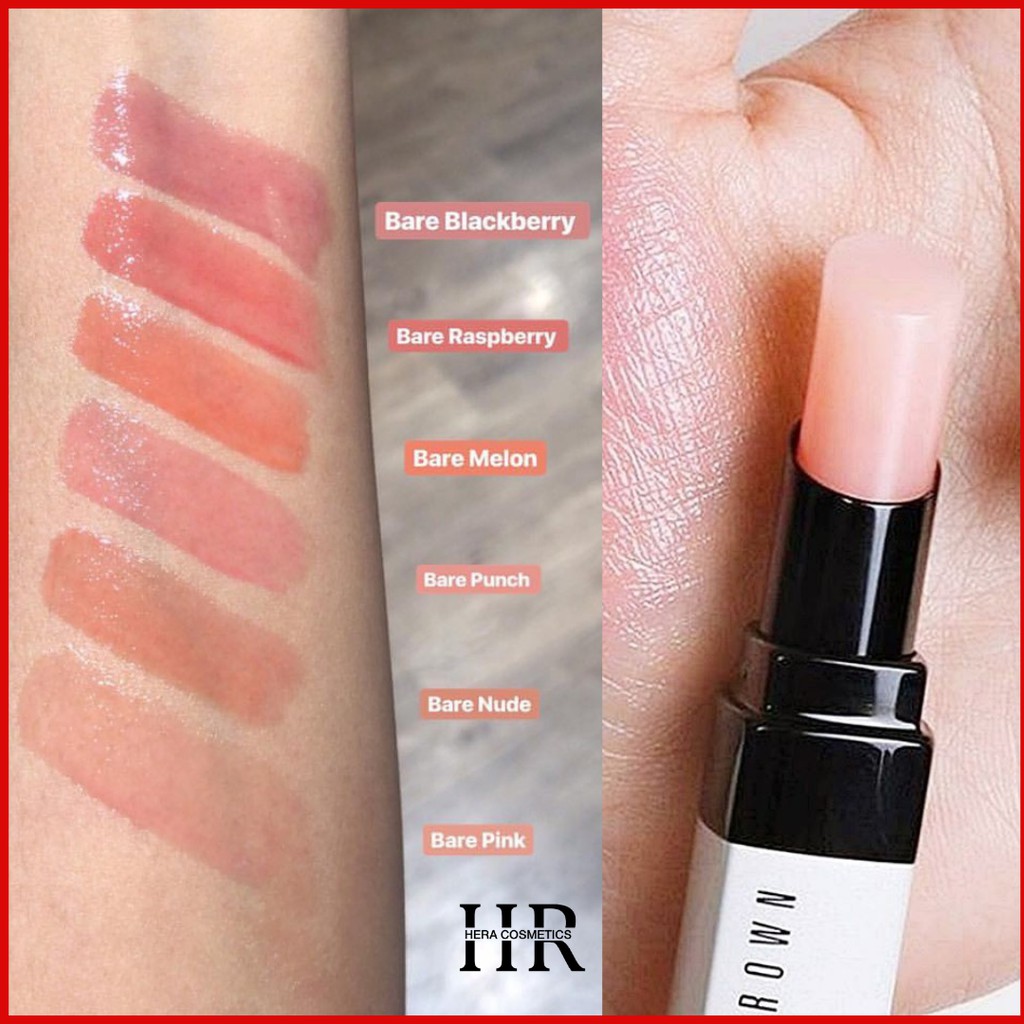 Son dưỡng môi có màu Bobbi Brown extra lip tint- bare pink-melon-punch-rasberry-nude | BigBuy360 - bigbuy360.vn