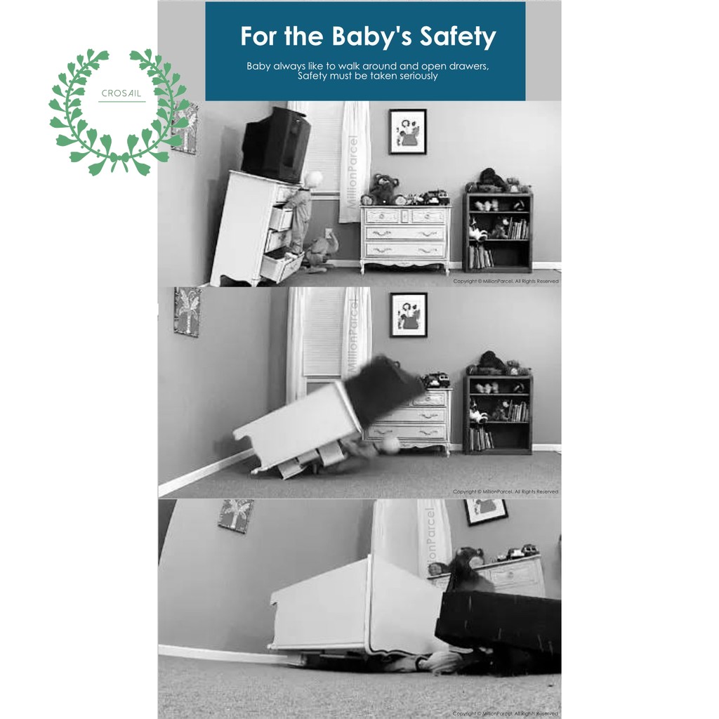 1 khóa cửa sổ/tủ/ngăn kéo bảo vệ an toàn cho bé