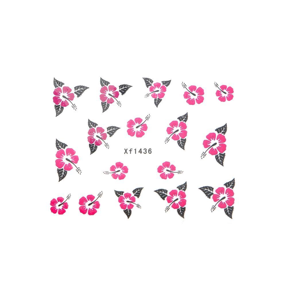 Set 50 Miếng Dán Họa Tiết Hoa / Động Vật Trang Trí Thủ Công