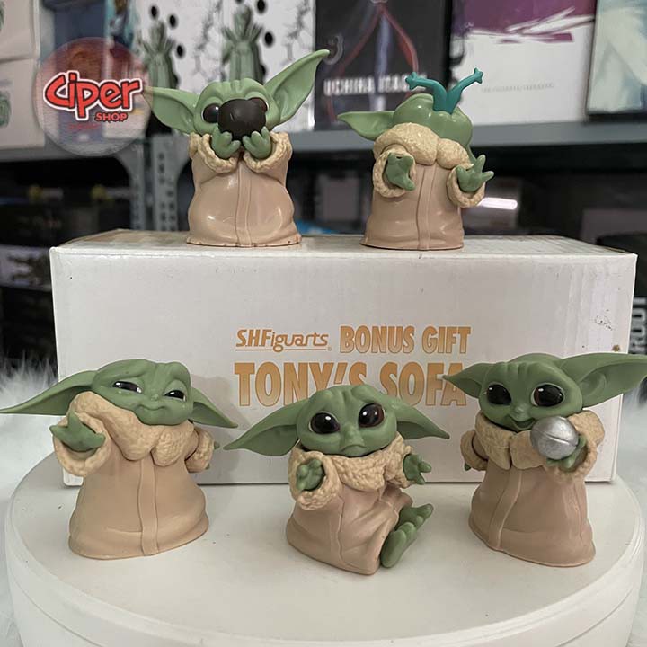 Bộ 5 mô hình Yoda Chibi trong Star Wars - Figure Action Yoda