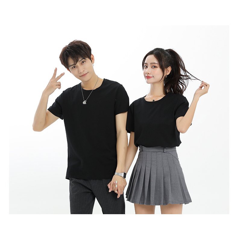 Áo thun trơn nam nữ Familylove - Áo phông Basic Tee nhiều màu chất liệu cotton 100% mềm mịn thoáng mát