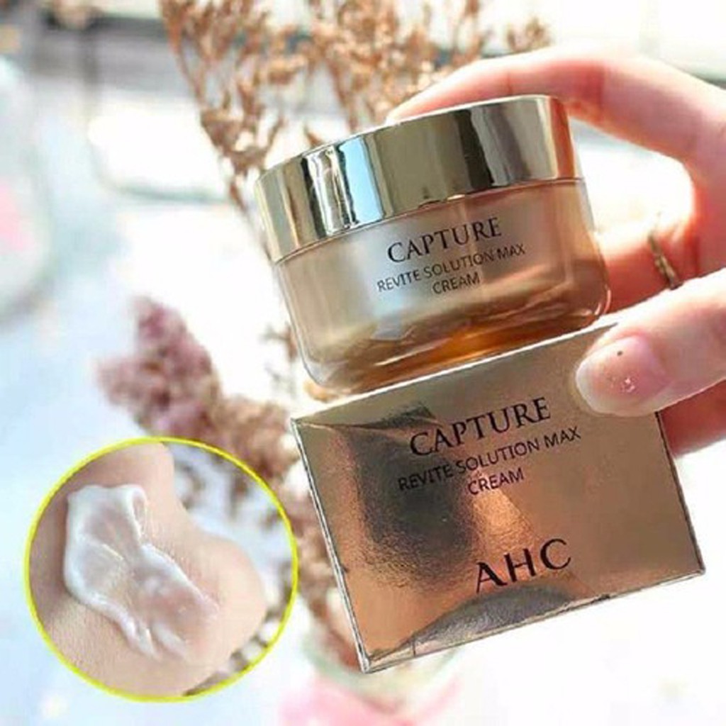 Kem Dưỡng Da AHC Capture Revite Solution Max Cream 50gr – Màu Vàng