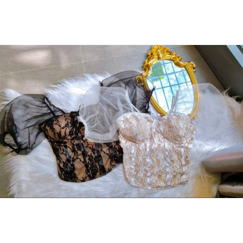 Áo Kiểu Ren Tay Lưới