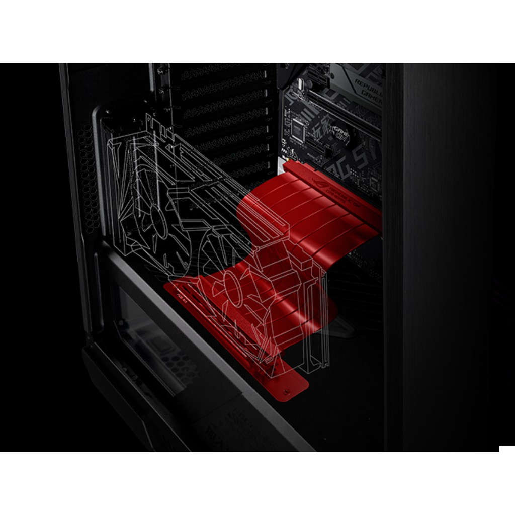 Cáp riser dựng VGA ASUS ROG STRIX RISER CABLE - Hàng Chính Hãng BH 12 tháng, đẹp, chắc chắn