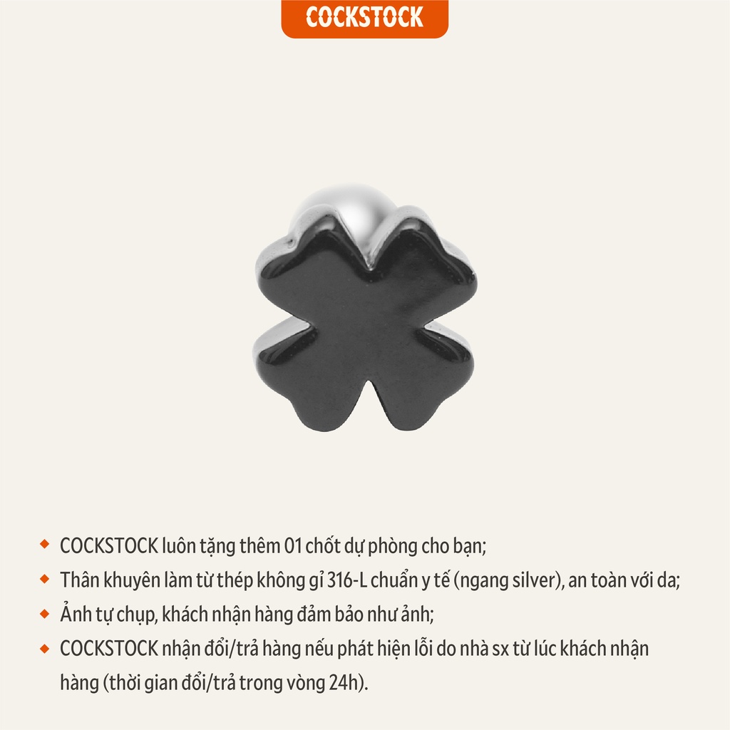 Khuyên tai Clover CockStock