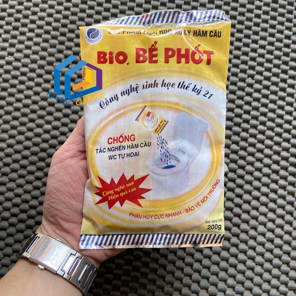 Combo 5 gói Men vi sinh thông cống Bio, phân hủy hữu cơ bể phốt, chống tắc, khử mùi - Bột thông cống