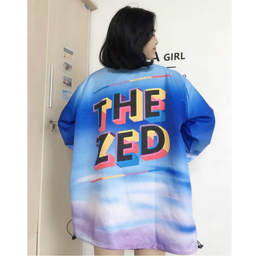 Áo khoác dù XUKASTORE In Hình THE ZED 3D , dành cho nam cho nữ và cặp đôi phong cách Unisex có 2 màu đen xanh form rộng | BigBuy360 - bigbuy360.vn