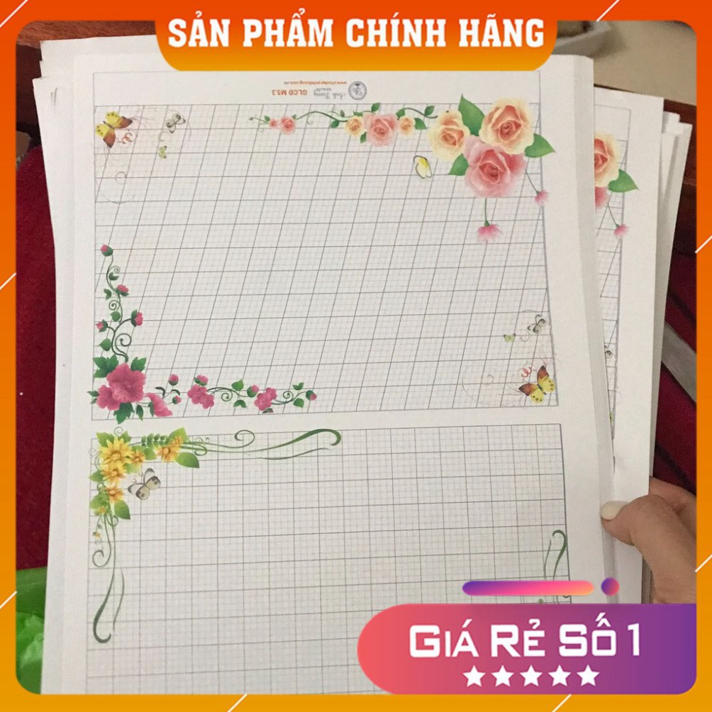 [Chính hãng] Mẫu Giấy Hoa Ánh Dương Luyện Viết Chữ Đẹp M5.1