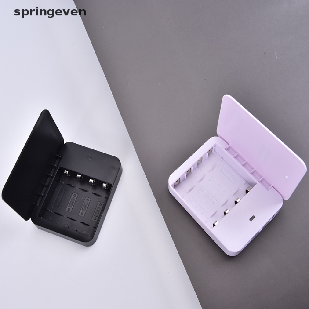 springeven 4 Slots AA Batteries External USB Rechargeable AA Lithium Battery Charger Box RFT