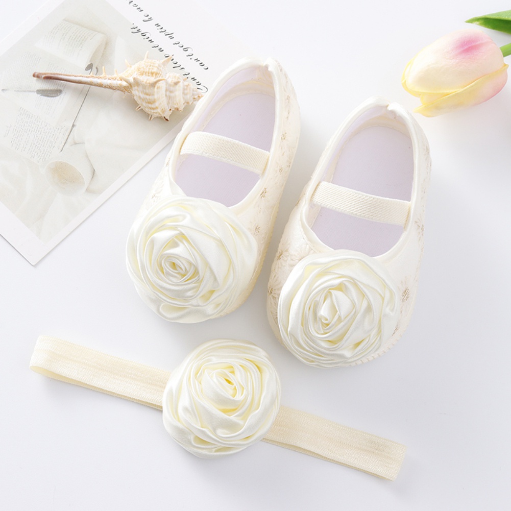 Giày ĐíNh Hoa MềM MạI Cho Bé Sơ Sinh