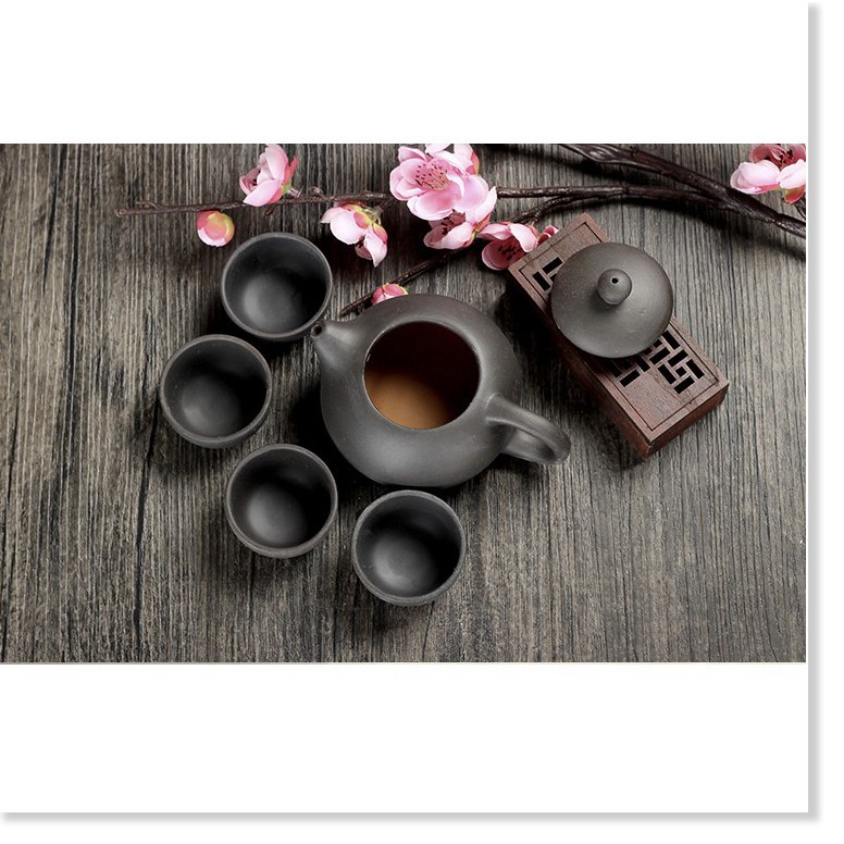 Bộ bình trà gốm sứ  👉BH 1 THÁNG 👈 Bộ bình trà 4 tách mang phong cách Nhật thiết kế tinh xảo, sang trọng 9482