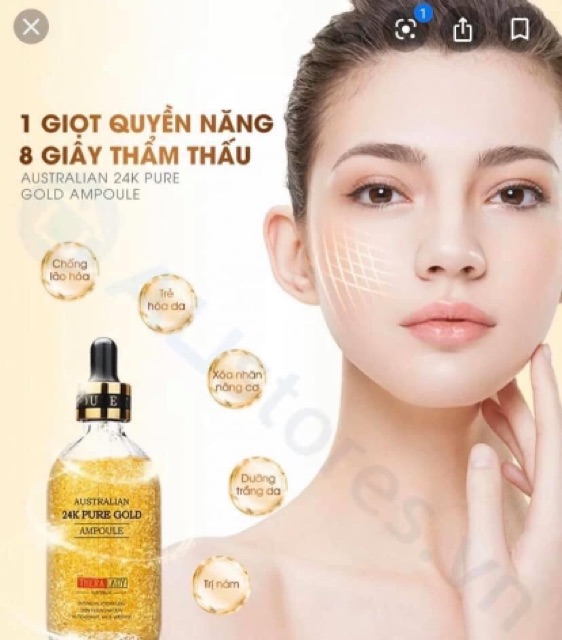 [hàng có sẵn] Serum vảy vàng 24K của Úc 100ml