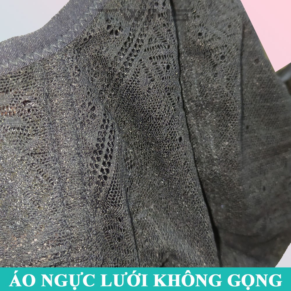 Áo ngực không gọng nữ Jolie 9024 không mút chất ren mỏng ôm nguyên ngực thoải mái quyến rũ size 34-36-38-40
