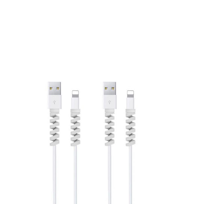 Vỏ Silicon Bảo Vệ Dây Cáp Sạc Điện Thoại Apple Android