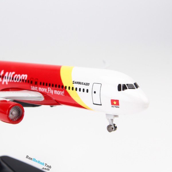 Mô hình máy bay Vietjet Airbus A320 20cm Everfly