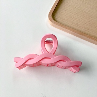 0 Kẹp Tóc Cá Mập Bằng Nhựa Acrylic Mặt Nhám Cỡ Lớn Phong Cách Hàn Quốc Thời Trang