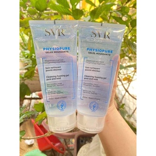 sữa rửa mặt cho da nhạy cảm SVR PHYSIOPURE GELEE MOUSSANTE XANH DA Trời