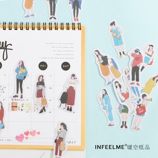 Hình dán trang trí Deco Sticker Infeel me 40 miếng