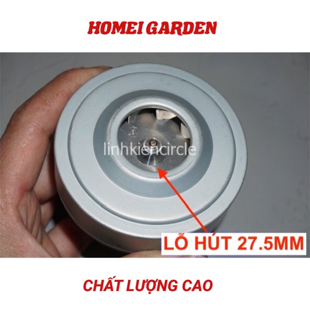 Motor máy hút bụi DC 12V - 18V 120W có chổi than quạt nhôm 62mm tốc độ 34500 RPM chất lượng cao - CD0404