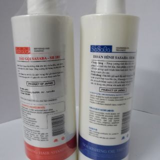 Dầu cặp gội xả sasaba 800ml×2