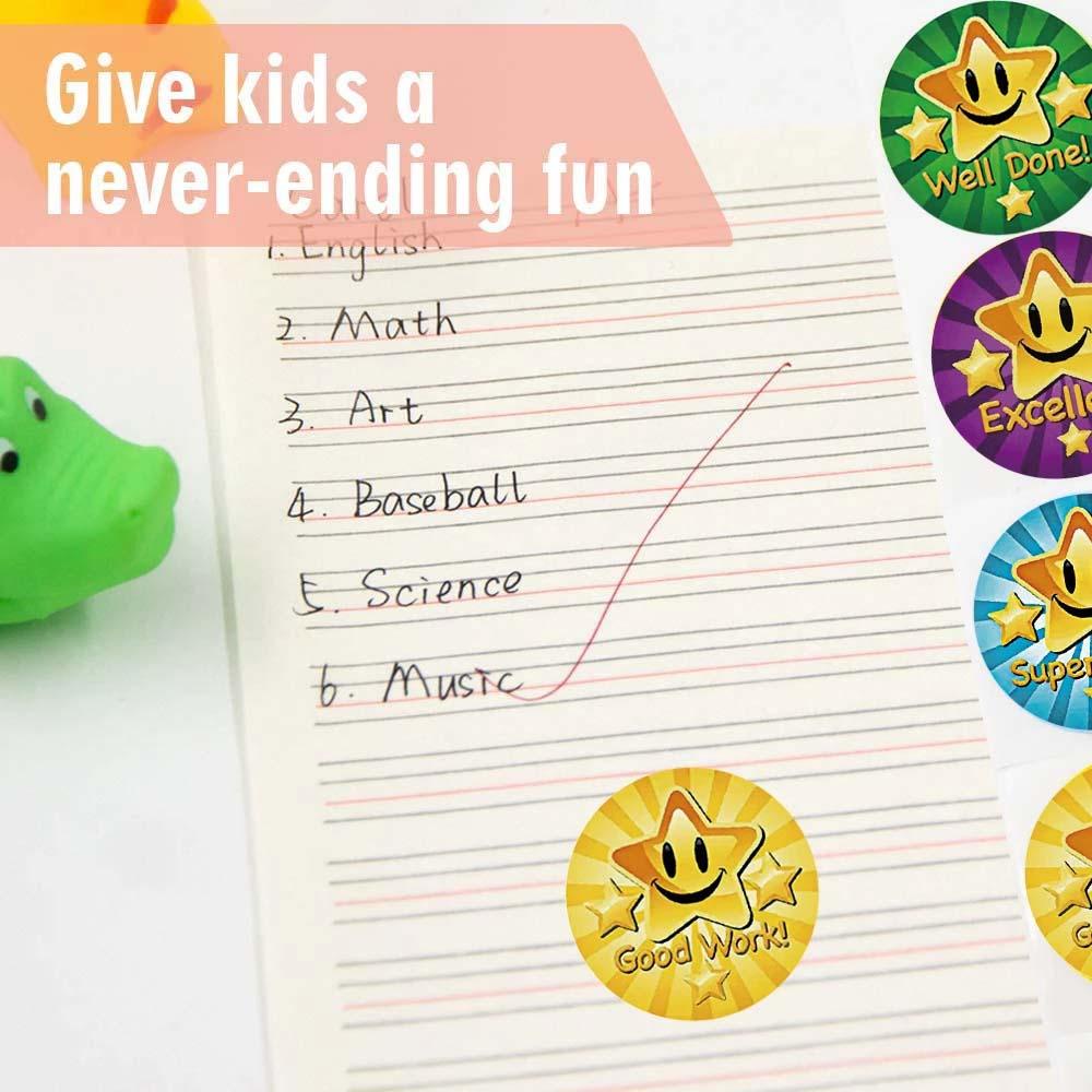 Bộ 500 Miếng Dán Khen Thưởng Sáng Tạo Cho Bé Mẫu Giáo|Sticker Dán Trang Trí Xinh Xắn Chất Lượng