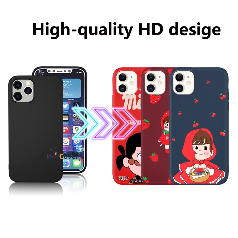Ốp lưng hình cô bé dễ thương cho IPhone 13 12 11 Pro ProMax 7 8 SE 2020 7Plus 8Plus X XS XR XSmax 12 12Pro 12Promax | BigBuy360 - bigbuy360.vn