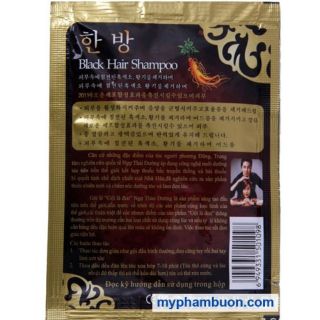 Combo 100 Gói Dầu Gội Đen Tóc Thảo Dược