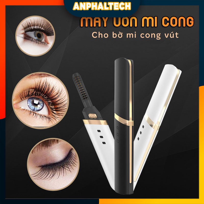 Máy Uốn Mi Bằng Nhiệt, Tạo Kiểu Mi, Có Tích Điện Cắm Sạc, 3 Chế Độ