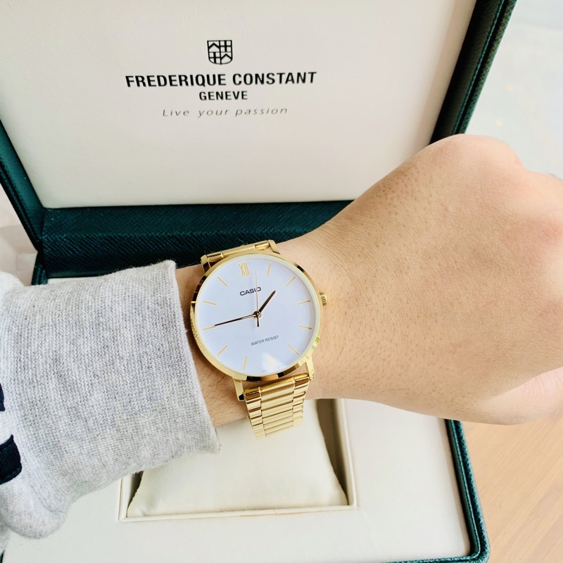 Đồng hồ cặp nam nữ cao cấp mới nhất Casio VT01G-7B Bảo hành 1 năm Hyma watch
