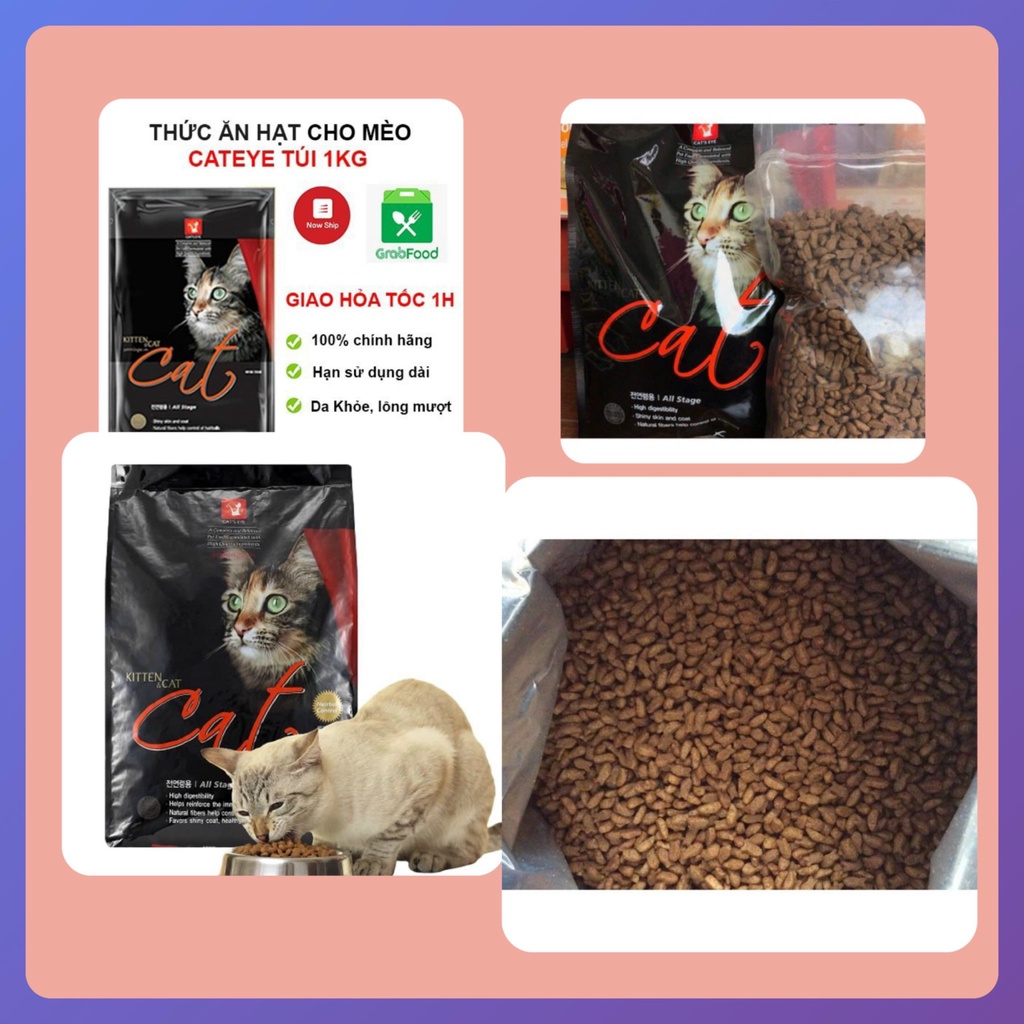 Thức Ăn Thú Cưng, Hạt Cho Mèo_Cateye Cung Cấp Dinh Dưỡng Cho Mèo Mọi Lứa Tuổi