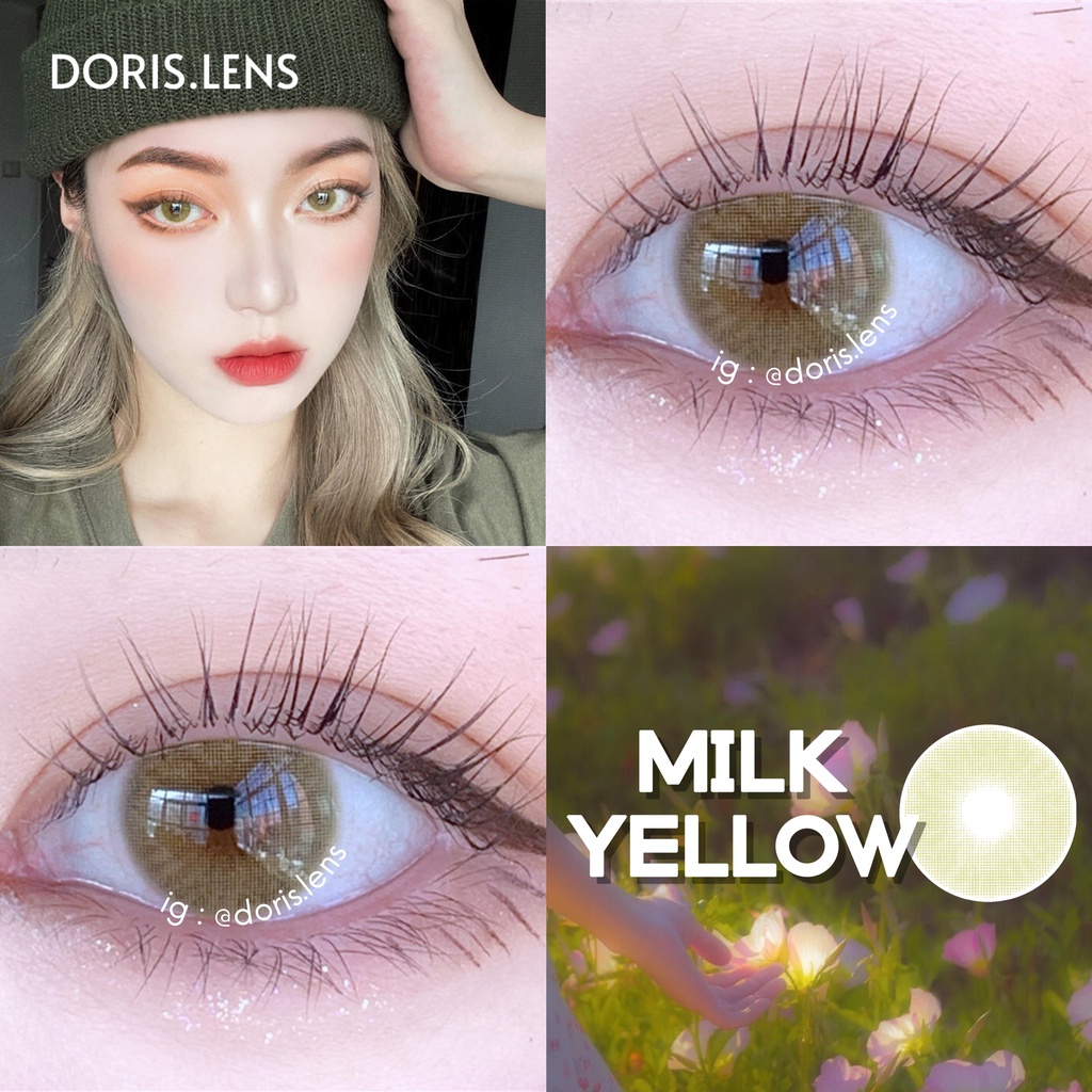 Kính Áp Tròng DORIS.LENS - Milk Yellow 14.0mm