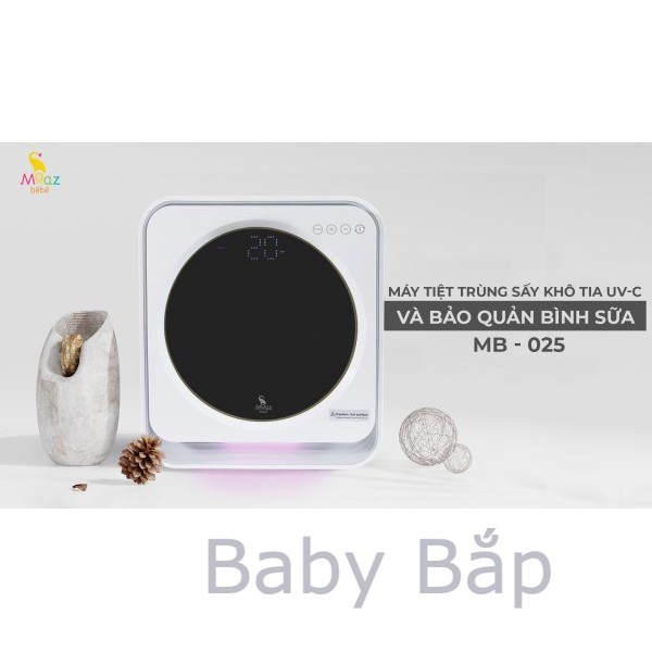 MÁY TIỆT TRÙNG SẤY KHÔ TIA UV-C VÀ BẢO QUẢN BÌNH SỮA MOAZ BÉBÉ - MB-025