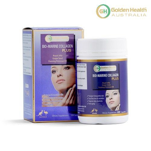 [GOLDEN HEALTH] Viên uống đẹp da Collagen - Bio-Marine Collagen Plus hộp 100 viên | Thế Giới Skin Care