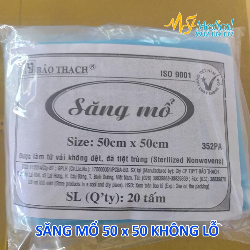 Săng Mổ Bảo Thạch (50cm*50cm) có lỗ và không lỗ